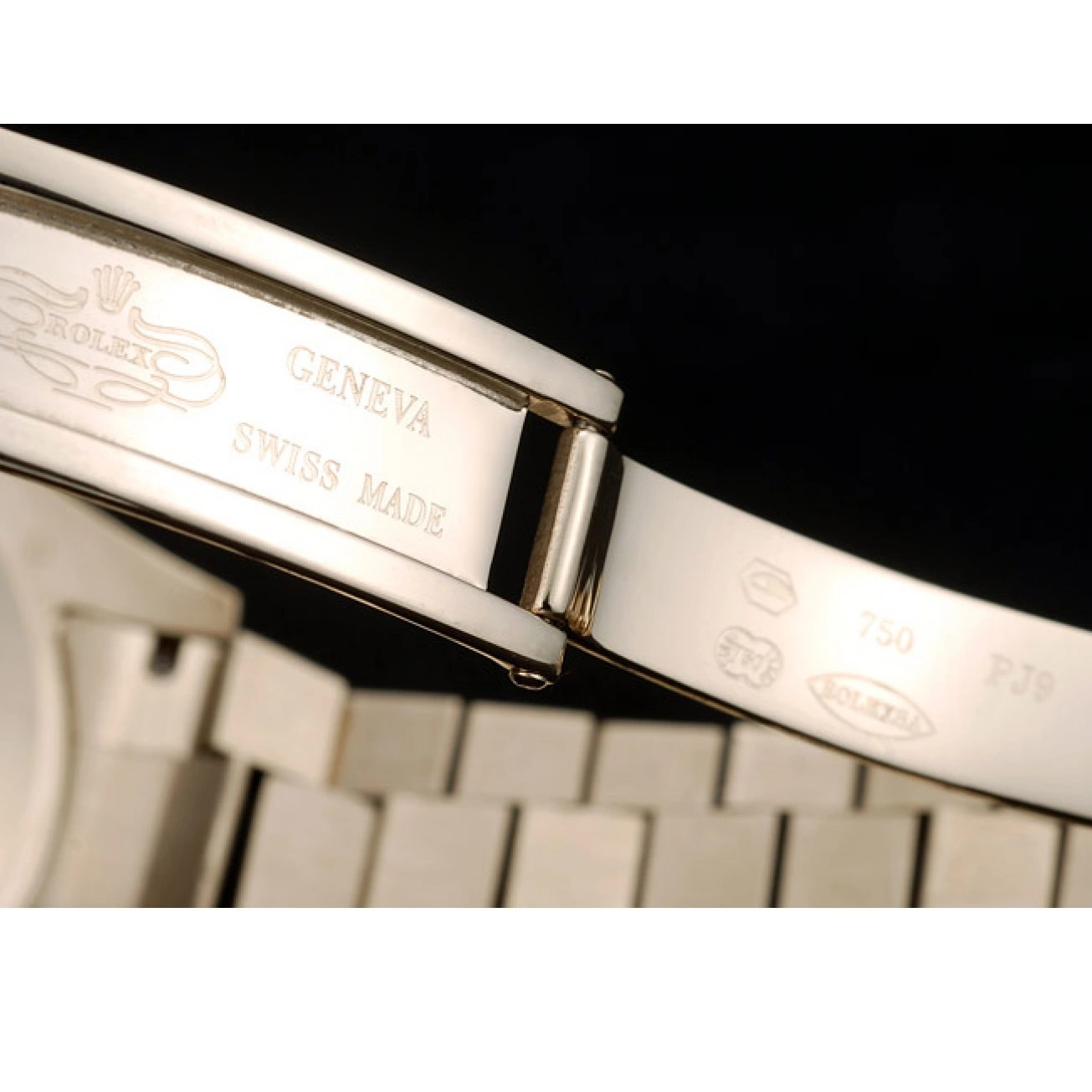 Rolex aaa copy DayDate Rolex Bezel 41997 Stainless Dial Swiss Gold Ribbed Steel Gold 0527